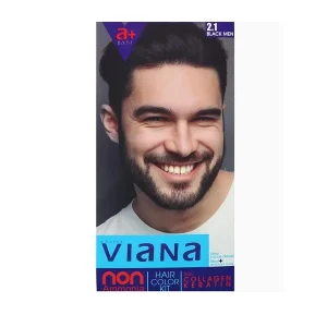 ويانا کیت‌رنگ‌مو 2.1 مردانه مشکی طبیعی‌ بدون آمونیاک 180+60+60 میلی‌لیتر-ورسکالا