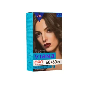 ويانا کیت‌رنگ‌مو 7.0 بلوندطبیعی‌میانه بدون آمونیاک 180+60+60 میلی‌لیتر-ورسکالا