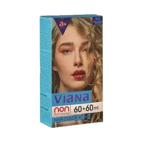 ويانا کیت‌رنگ‌مو 9.0 بلوند طبیعی‌ بسیارروشن بدون آمونیاک 180+60+60 میلی‌لیتر-ورسکالا