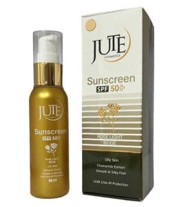 ژوت کرم آفتاب پمپیSPF 50 برای پوست چرب، 50میل Jute - ورسکالا