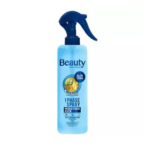 بیوتی افشانه کرمی مو سبزک+کراتین، 250میلی Beauty - ورسکالا