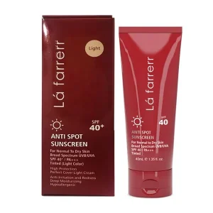 لافارر کرم آفتاب spf40 بژروشن پوست خشک و حساس 40 میلیلیتر-ورسکالا