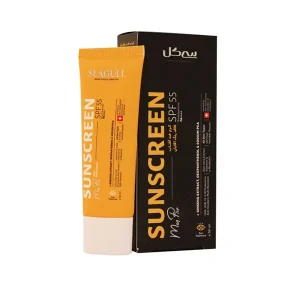 سیگل کرم آفتاب مردان بدون رنگ SPF55 بدون چربی 50 میلیلیتر-ورسکالا