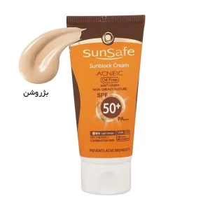 کرم‌ آفتاب سان سیف پوست چرب SPF50 بژروشن 50 گرم-ورسکالا