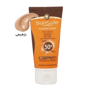 کرم آفتاب سان سیف پوست چرب SPF50 بژطبیعی 50 گرم-ورسکالا